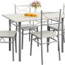 5-Piece Dining Set Table & 4 Chairs Image 8