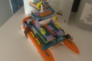 Lego Friends set 41734 sea recycling catamaran boat