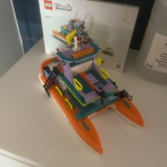 Lego Friends set 41734 sea recycling catamaran boat