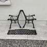 Garden Bench Ends Heavy Cast Iron. Image 2