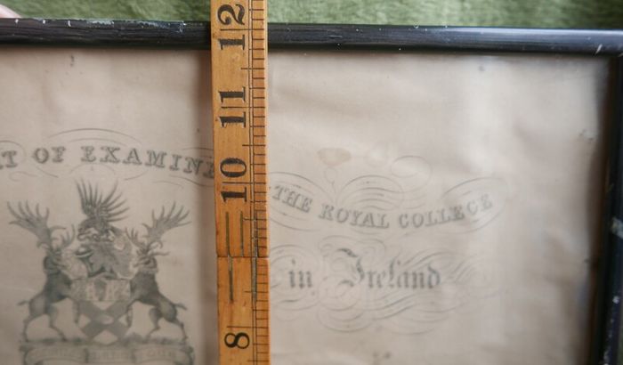 Vintage Diploma by the Midwifery Court of Examiners of the Royal College of Surgeons in Ireland 1961