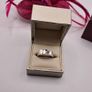 9ct white gold diamond ring size V Image 3