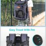 Pet carrier for small dogs or cats backpack Image 4