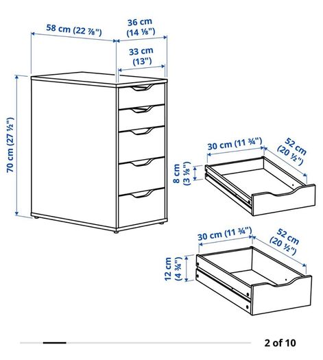 IKEA chest of drawers with DEFECT