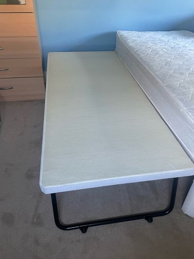 Single bed with guest bed enclosed