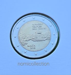 Malta 2019 year Uncirculated 2 Euro coin.