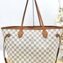 Louis Vuitton Neverfull Azure MM Authentic Image 2