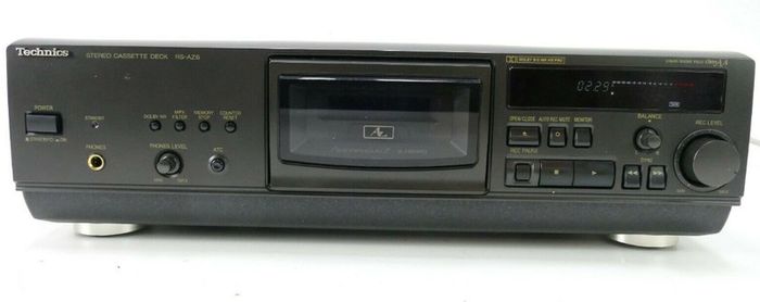 Technics RS-AZ6 Refurbished Cassette Tape Deck, Automatic Azimuth Calibration, 3 Head Amorphous Z, Class AA, High End