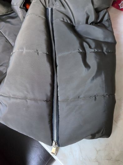 Marc Angelo Long Padded Gilet With A Hood. S. Large - 16.