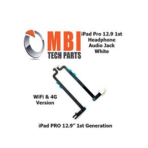 iPad Pro 12.9" Replacement Headphone 3.5mm Audio Jack Flex Ribbon WiFi 4G White