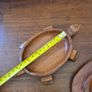 Vintage Solid Wood Hand Carved Turtle Tortoise Jewelry Trinket Dish Box Image 7