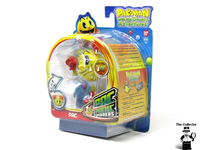 BANDAI Pac Man and the Ghostly Adventures, Panic Spinner Action Figure 2 in 1 Pack