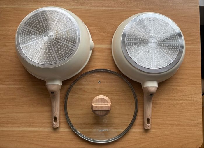 CAROTE nonstick pans, granite kitchen cookware set, suitable for all stoves include induction