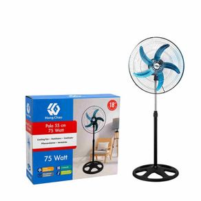 High-Speed Oscillating Floor Fan - 3 Speeds - 45 cm