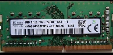 Sk Hynix 8gb Ddr4 1rx8 Pc4-2400t-sa1 Laptop So-dimm Ram