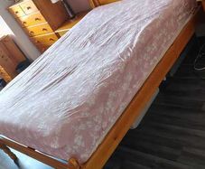 Double Bed With Matress - Sol Pine Wood