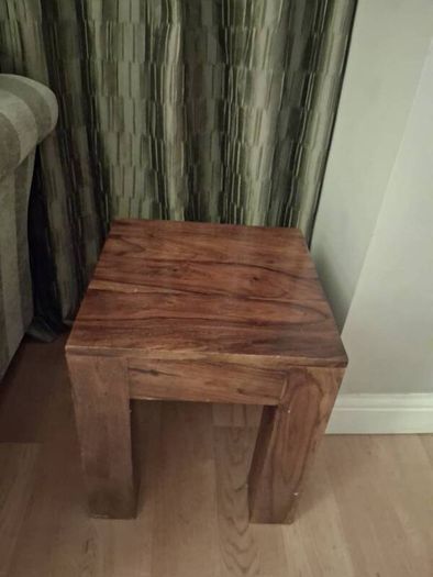 Solid wood sideboard, cube unit and 2 coffee tables. Livingroom furniture