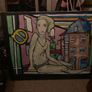 Collection modern art paintings signed m.k Image 4