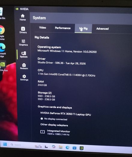 HP Victus RTX3050ti
