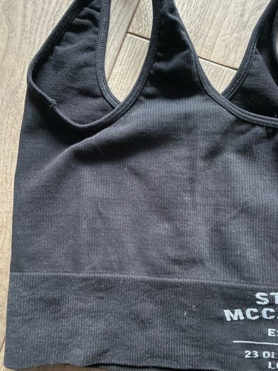 Womens top Stella McCartney bralette cropped black vest size S