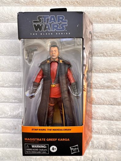 Hasbro Star Wars the Black Series Mandalorian Magistrate Greef Karga Damaged Box Please see photos