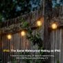 Lights Outdoor 200FT, Outdoor Lights Mains Powered Waterproof with 100+4 Shatterproof Plastic LED G40 Bulbs for Outside Garden, Party, Patio, Wedding, Party, Terrace Image 3