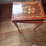 small marquetry table (damaged). Image 3