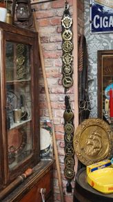 Pair of Vintage Horse Brass Straps