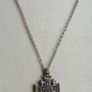 Vintage Jerusalem Cross Pendant Necklace 19" length Image 3