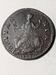 Halfpenny 1773.