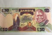 Banknote- Zambia 50 Kwacha