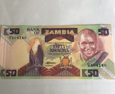 Banknote- Zambia 50 Kwacha
