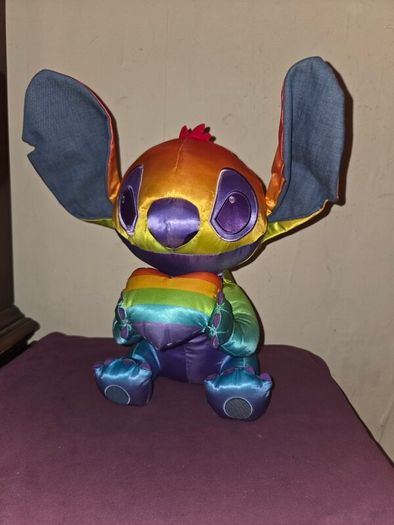 Disney Store Pride Collection Rainbow Satin Stitch with Heart