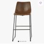 3 x Williston Forge Williams Faux Leather Bar Stools  Excellent Condition Image 7