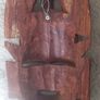 Vintage African Hardwood Handmade Tribal Mask Image 4