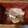 vintage sewing box and contents Image 10
