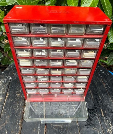 Vintage Plasco Metal Framed Storage Cabinet