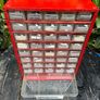 Vintage Plasco Metal Framed Storage Cabinet Image 2