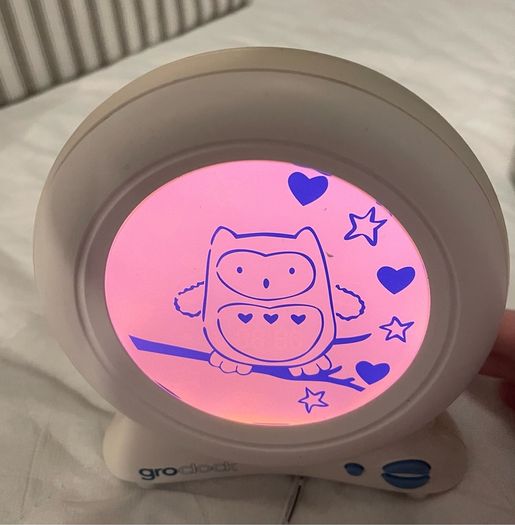 Tommee Tippee Groclock Sleep Trainer Clock with Main Powers Adaptor