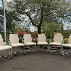 6 Leather Office/Boardroom/Dining Chairs