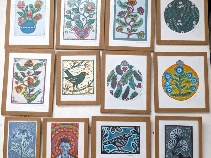 Mini handmade paintings for fundraising!