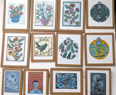 Mini handmade paintings for fundraising!