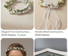 IN SEARCH OF Communion hair wreath/tiara