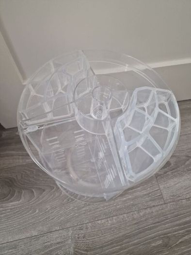 Acrylic Make-up organizer rotating shelf