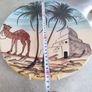 Tunisien Large Wall Hanging Plate Hand Painted.. Image 3