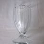 Vintage Flint Glass Goblet Vase 1940s Image 5