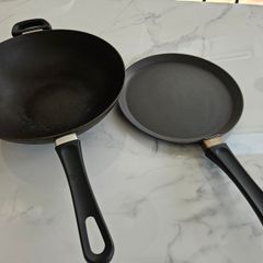SCANPAN wok and crepe pan (non-induction)