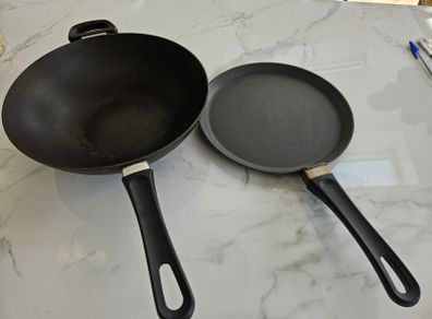 SCANPAN wok and crepe pan (non-induction)