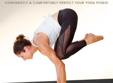 Non-Slip 6mm Thick TPE & Travel-friendly Yoga Mat - Perfect for Home & Gym Exercise Fitness & Pilates - With Laser Alignment Guides for Men & Women