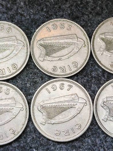 Irish Eire Threepence Leat Reul hare collection FULL DATE RUN 1942 to 1968.